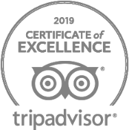 Certificado de Excelencia de Trip Advisor durante muchos años seguidos.